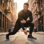 Stretching warm-up pose