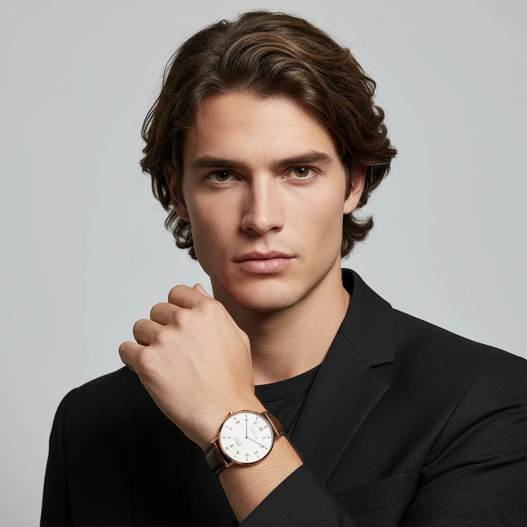 Strong features with watch visible