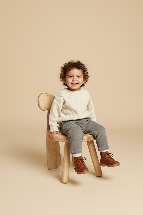 Studio shoot - beige background