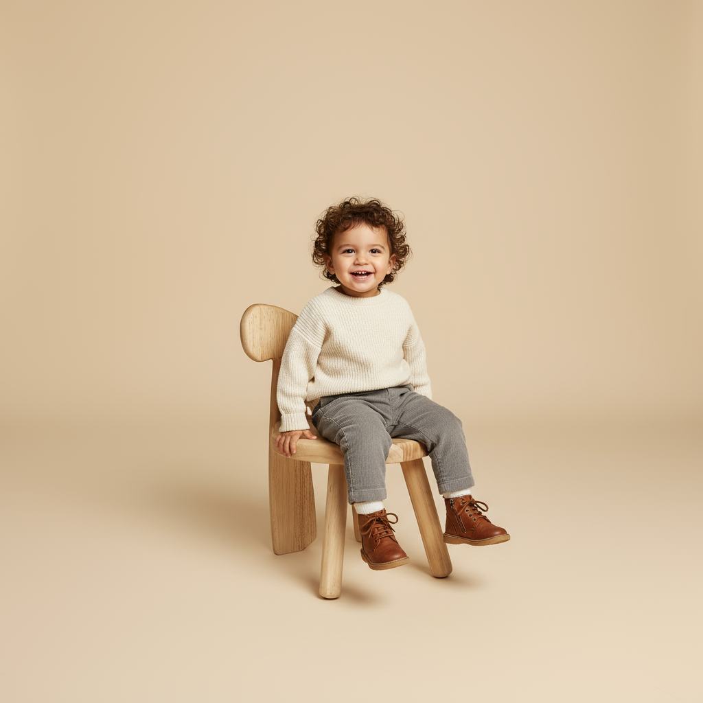 Studio shoot - beige background