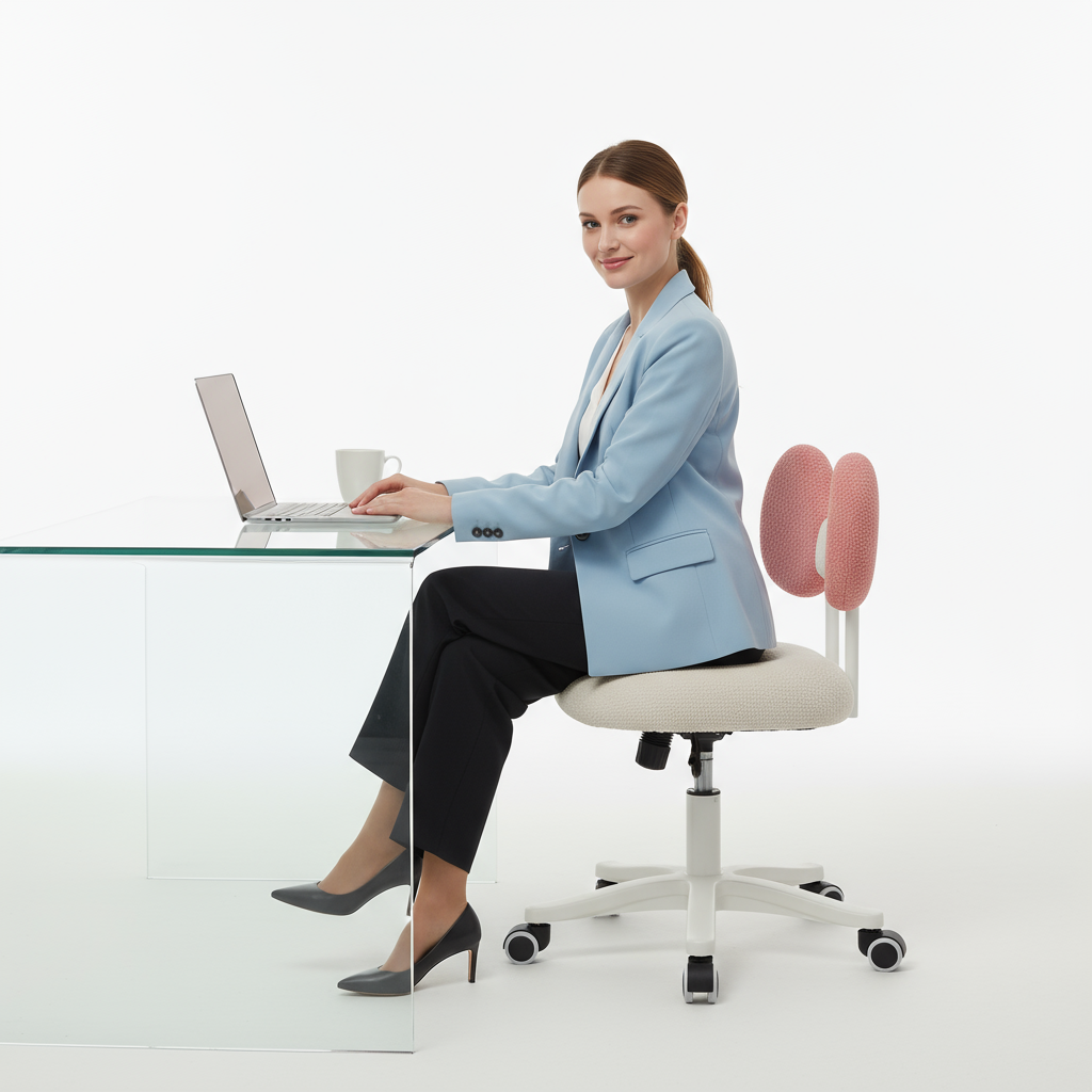 Studio Shot with Glass Desk