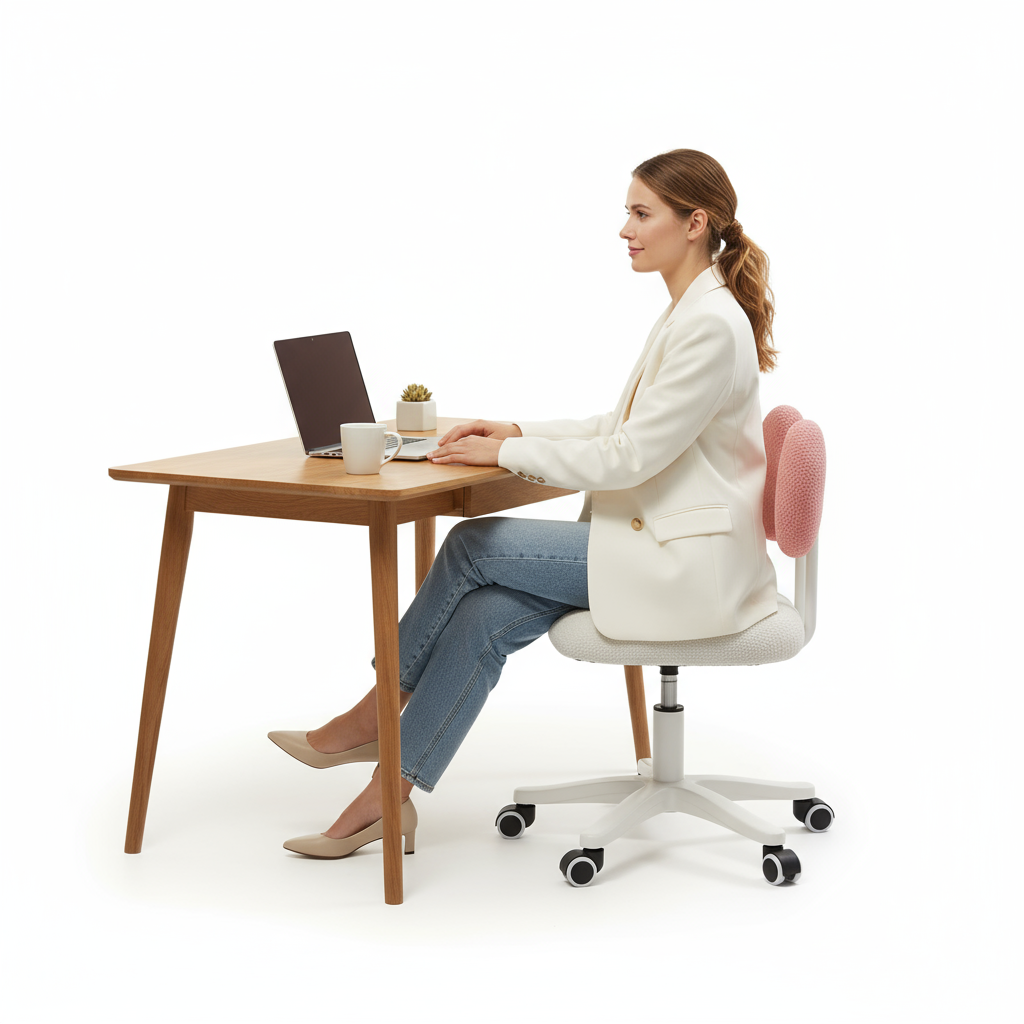 Studio Shot with Scandinavian Oak Desk