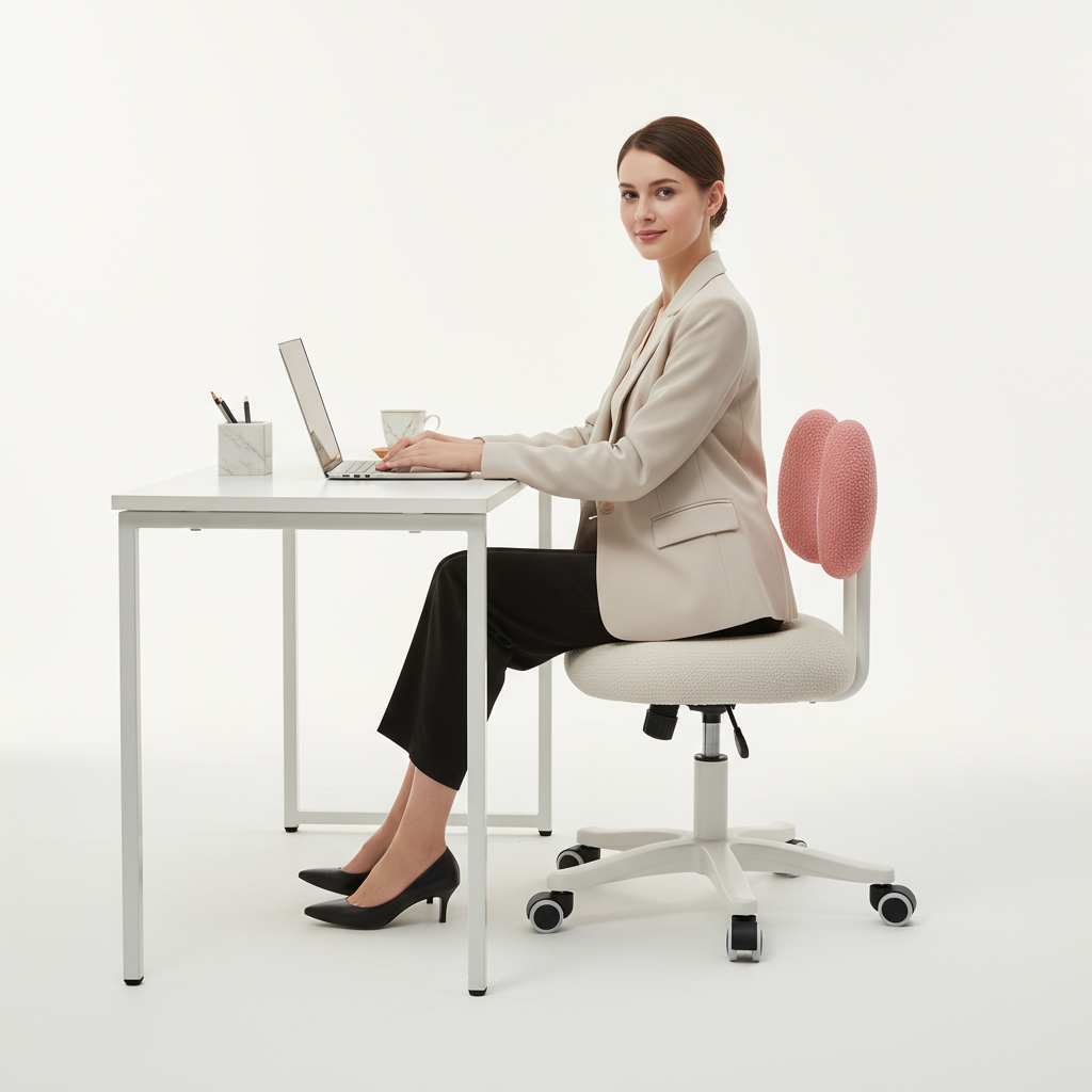 Studio Shot with White Desk