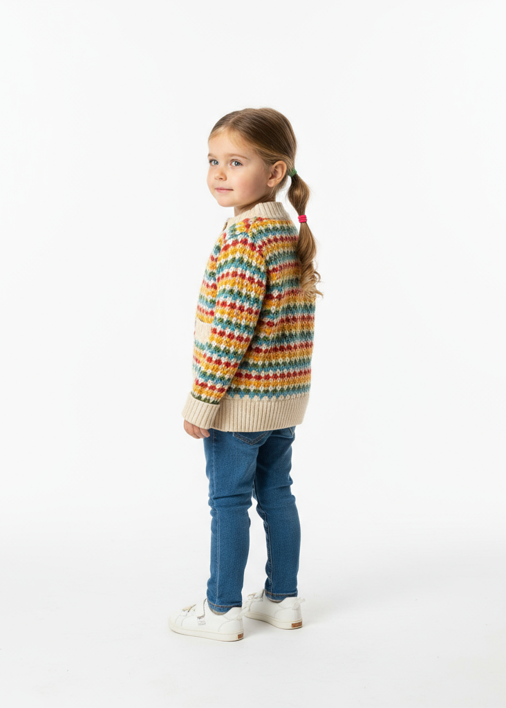 Studio three-quarter back view