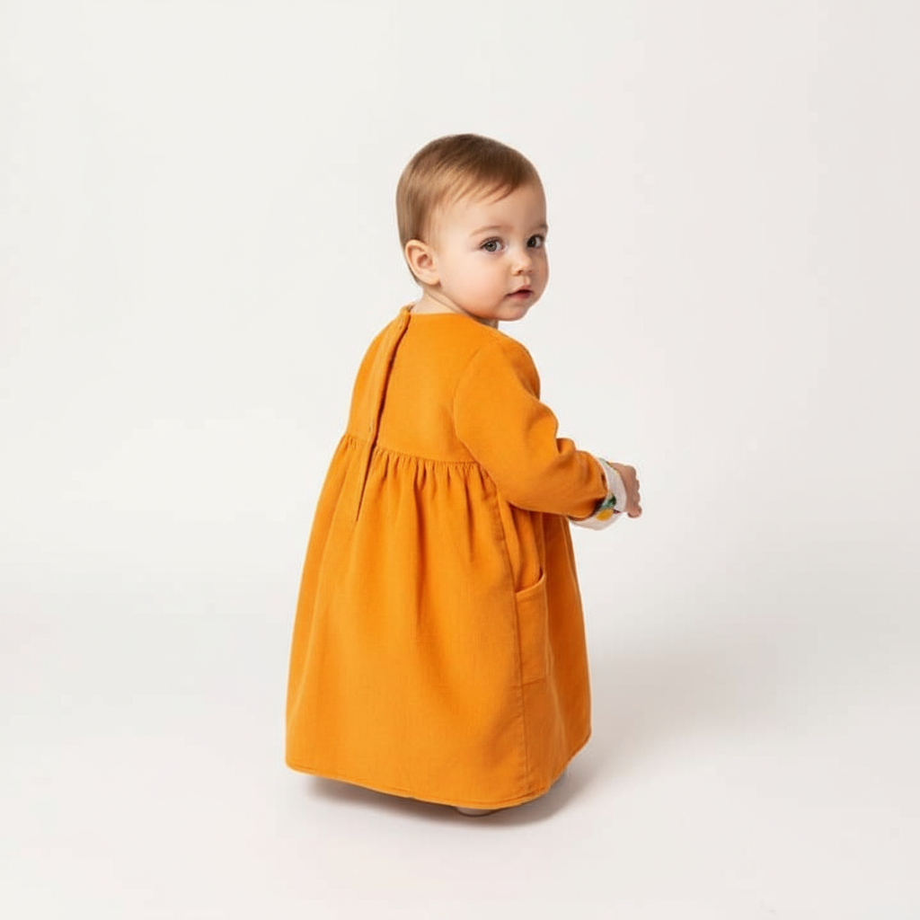 Studio three-quarter back view