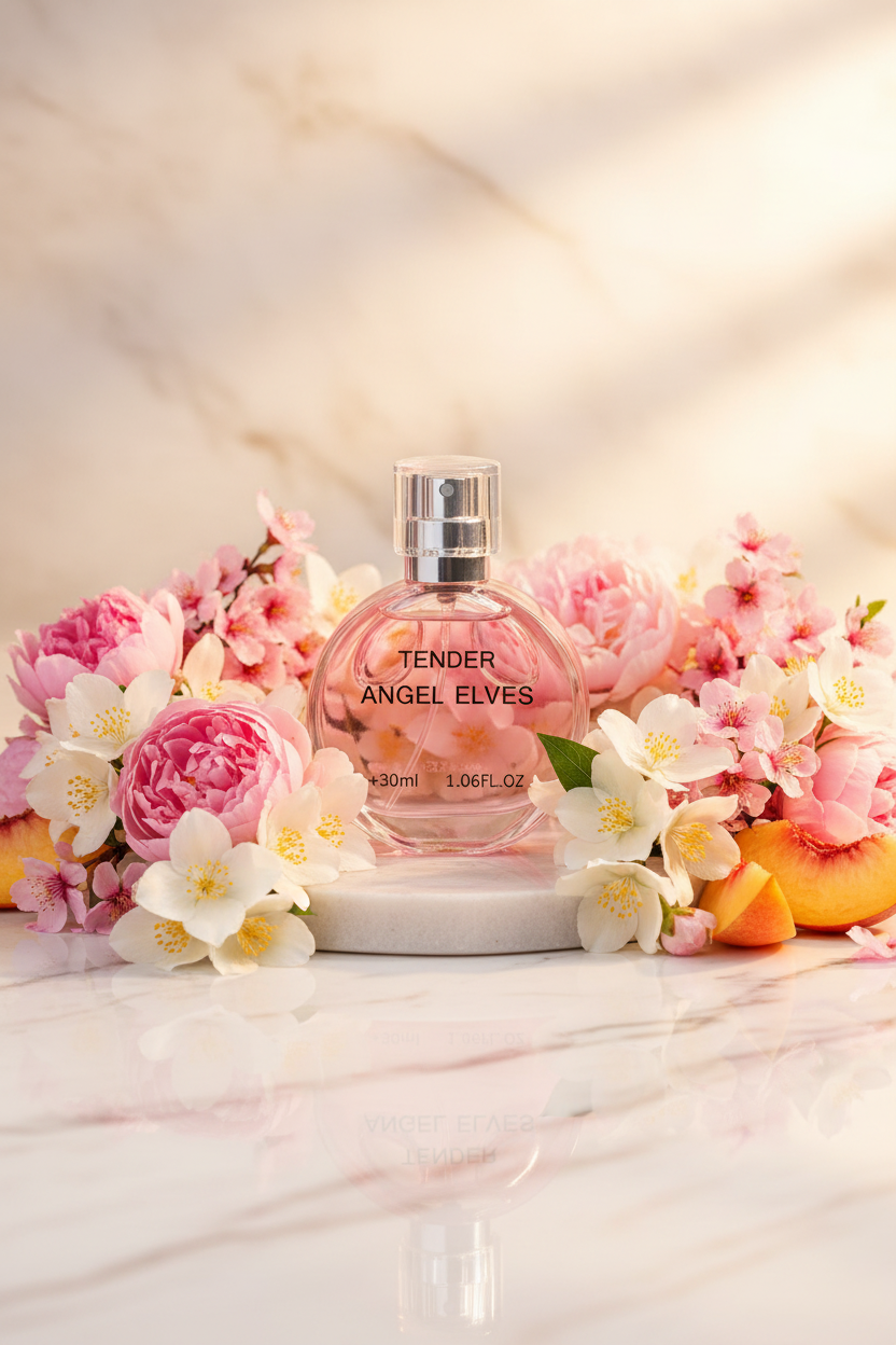 Tender Angel Elves - Floral Wreath