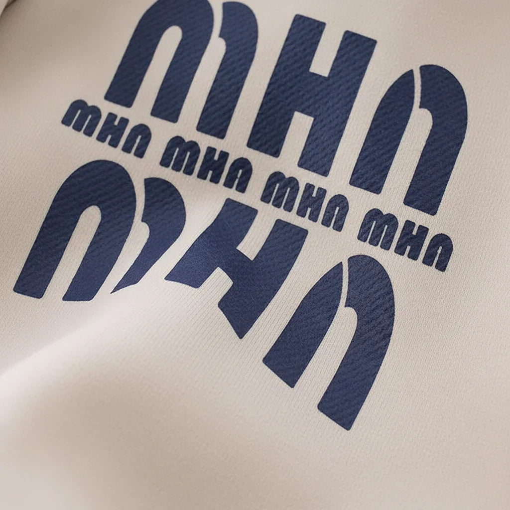 Text print close-up
