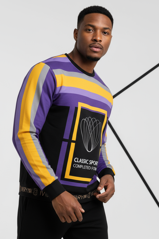 Three-quarter angle - man in sweatshirt