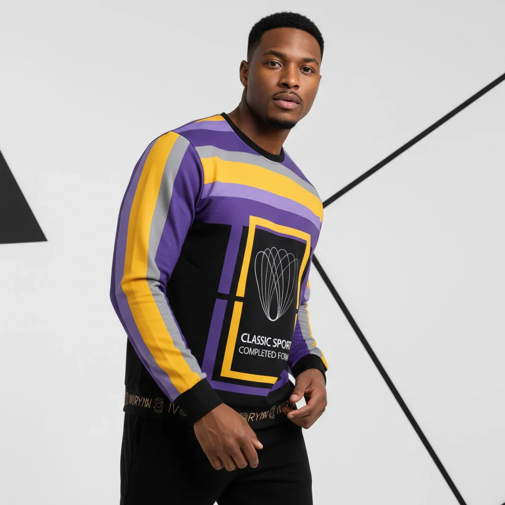 Three-quarter angle - man in sweatshirt