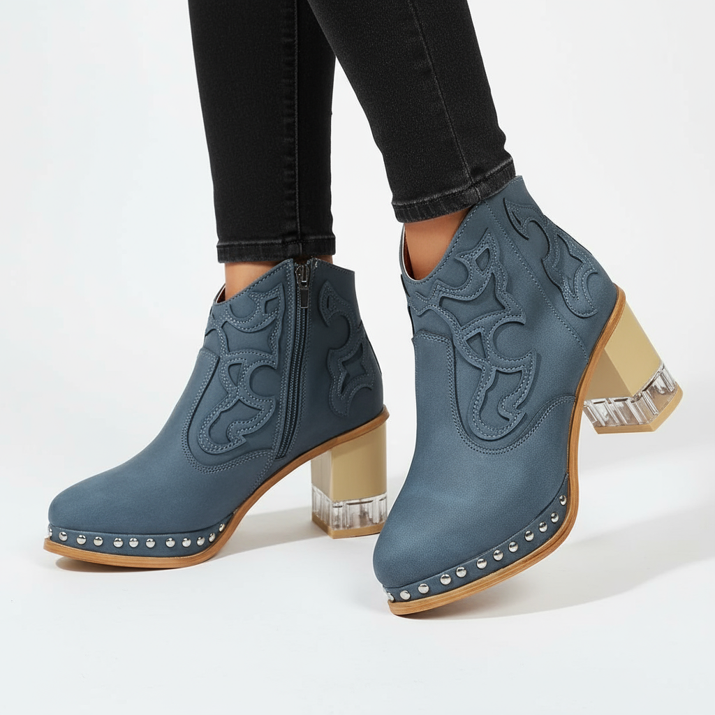 Three-quarter angle showing stitching details