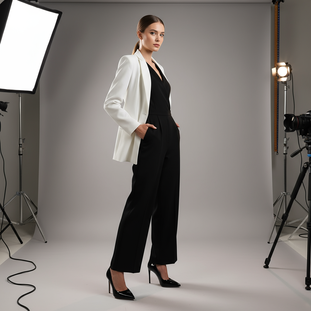 Three-quarter angle studio shot