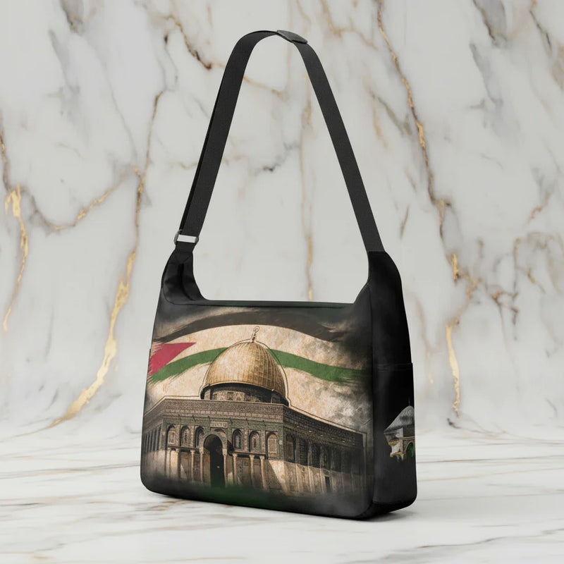 Three-quarter angle view on marble