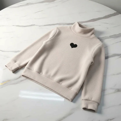 Double Sided German Fleece Cream Thickened Sweater