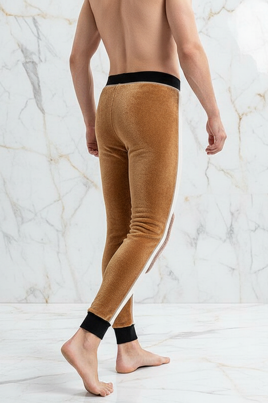 Three-quarter back angle - showing camel fur back