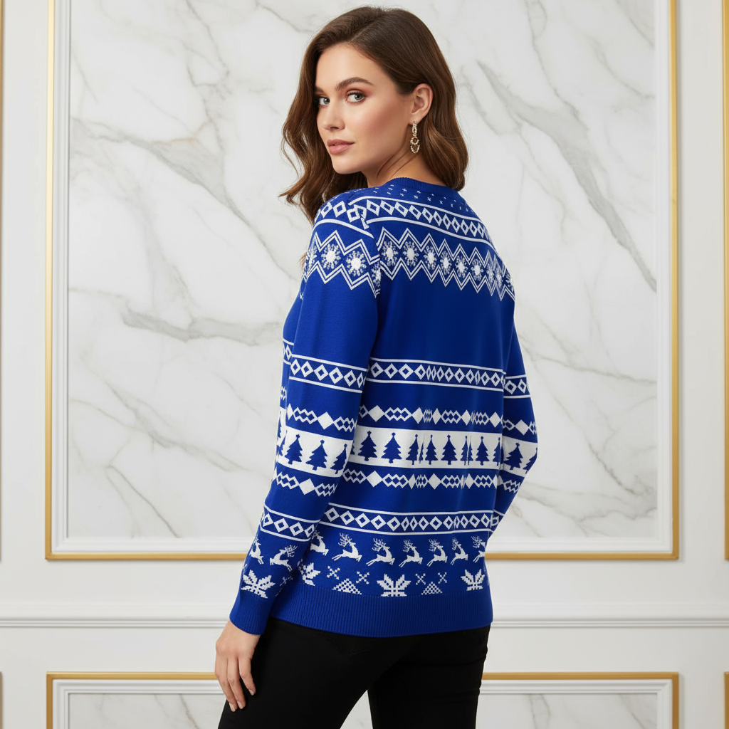 Three-quarter back view on marble background