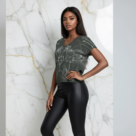 Three-Quarter Pose with Black Leggings