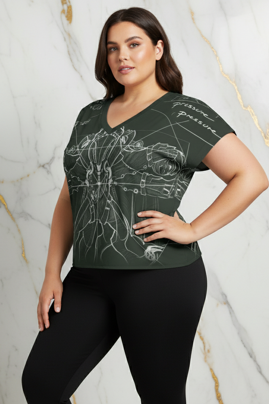 Three-Quarter Pose with Black Leggings