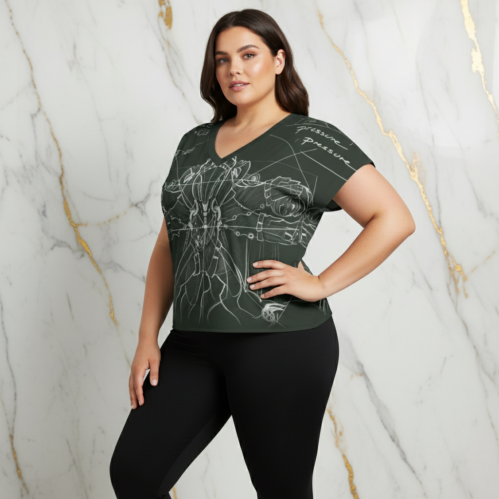 Three-Quarter Pose with Black Leggings