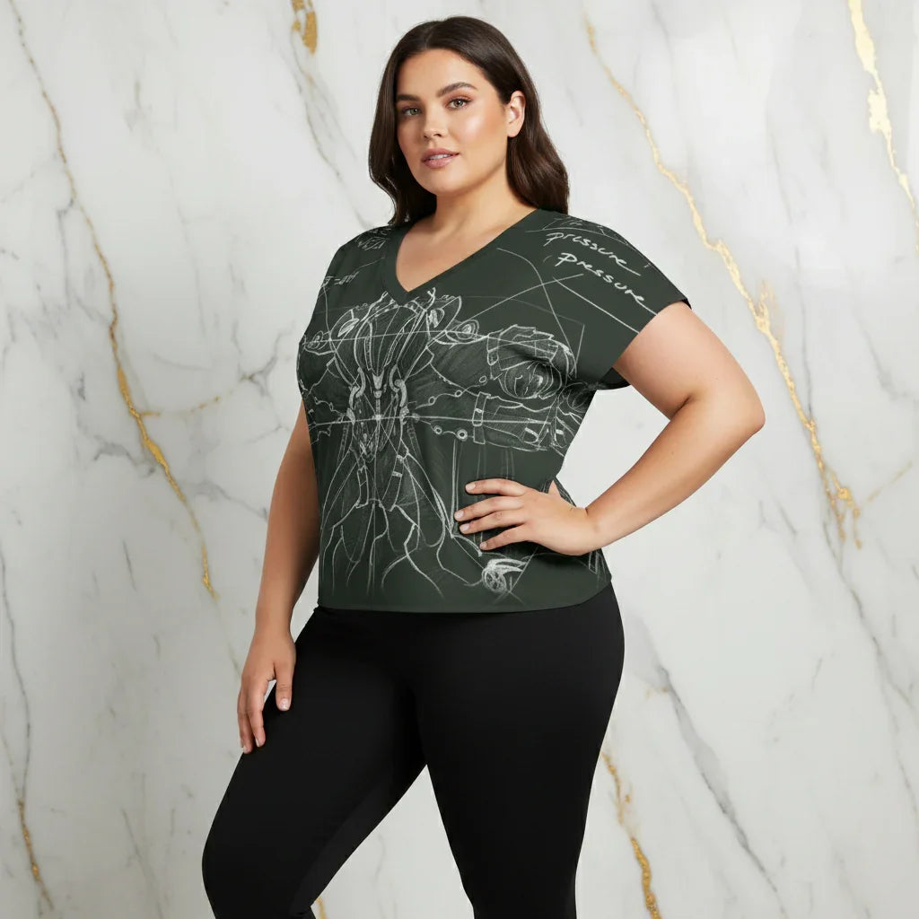 Three-Quarter Pose with Black Leggings