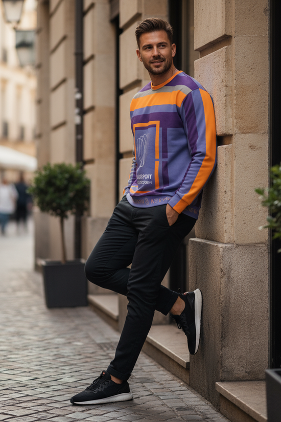 Three-quarter view at cafe