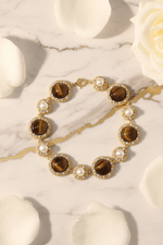 Tiger Eye Bracelet Flat Lay