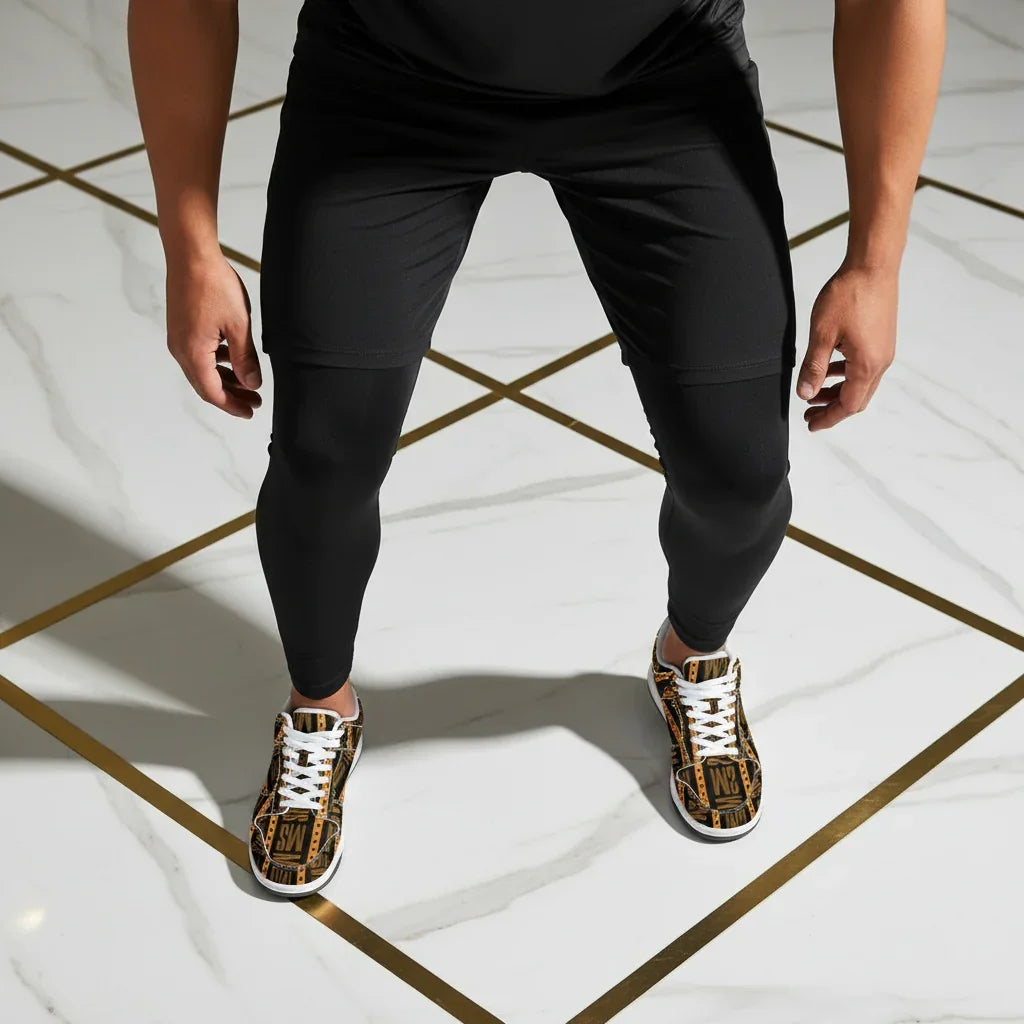 Top-down athletic stance