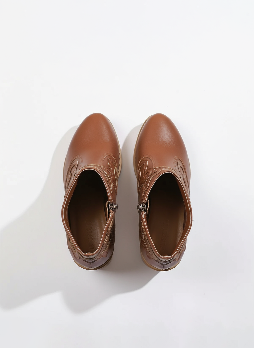 Elegant High Heels Chunky Dark Brown Platform Boot