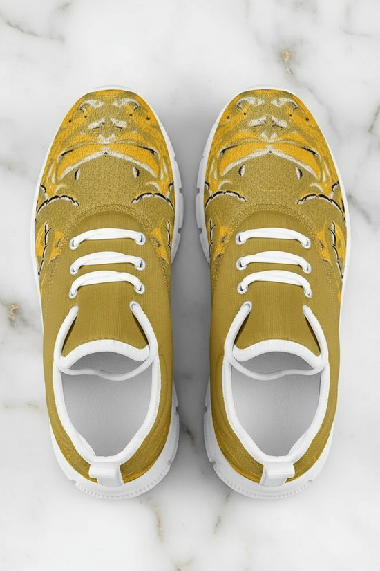 Top-down view on marble background