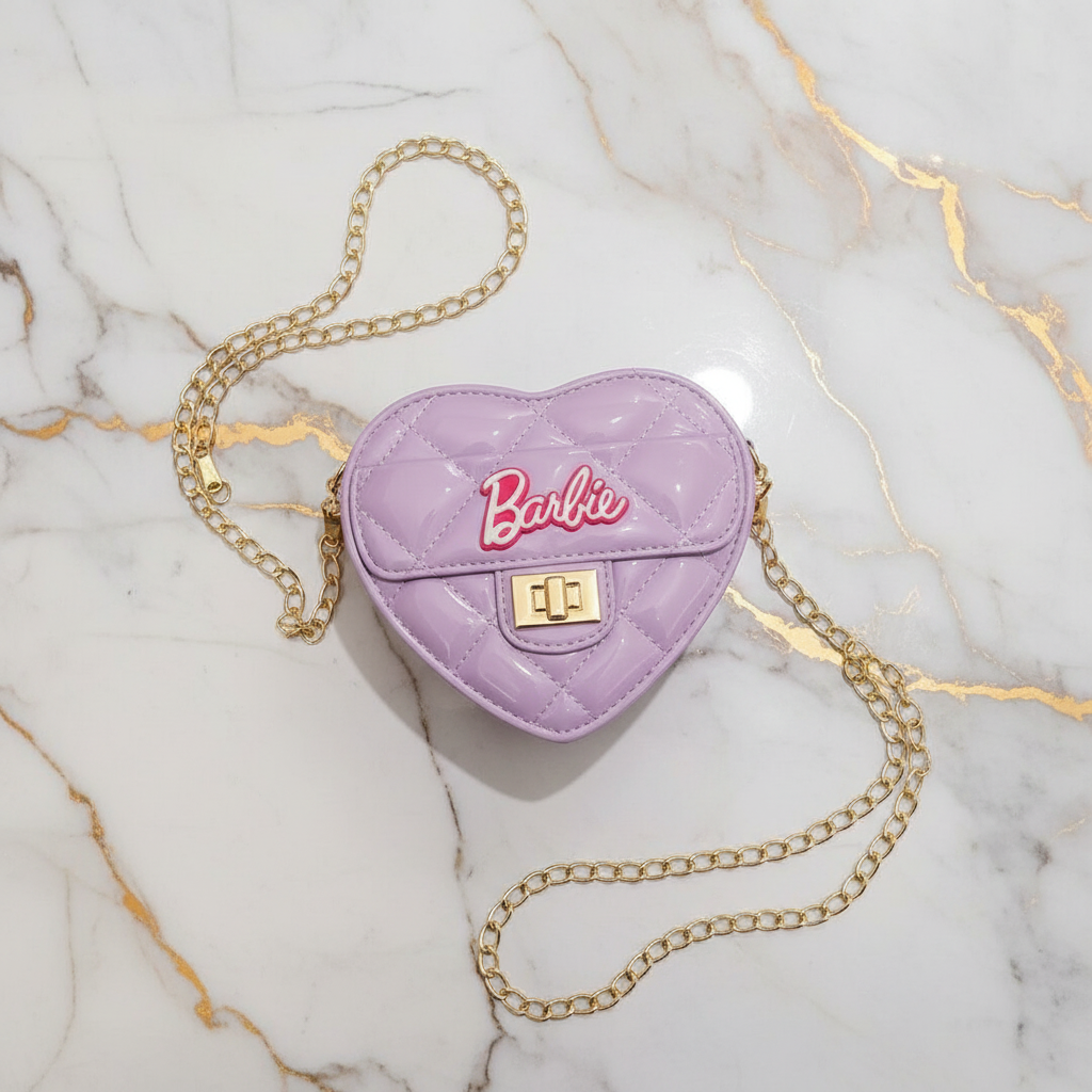 Top view - Heart Barbie Bag