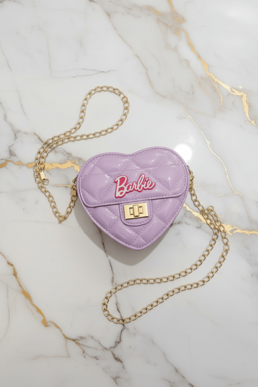 Top view portrait - Heart Barbie Bag