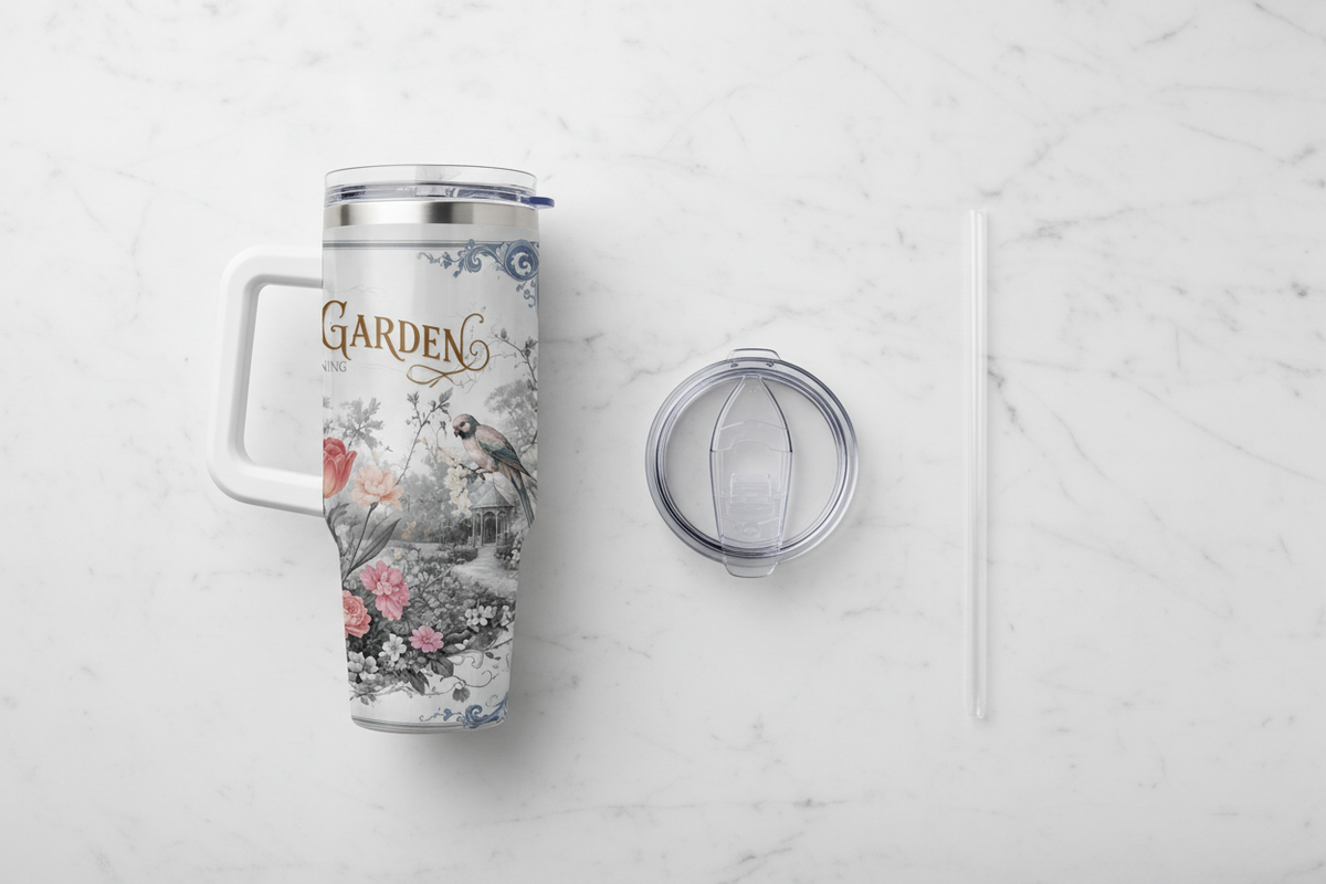 Tumbler with Lid and Straw