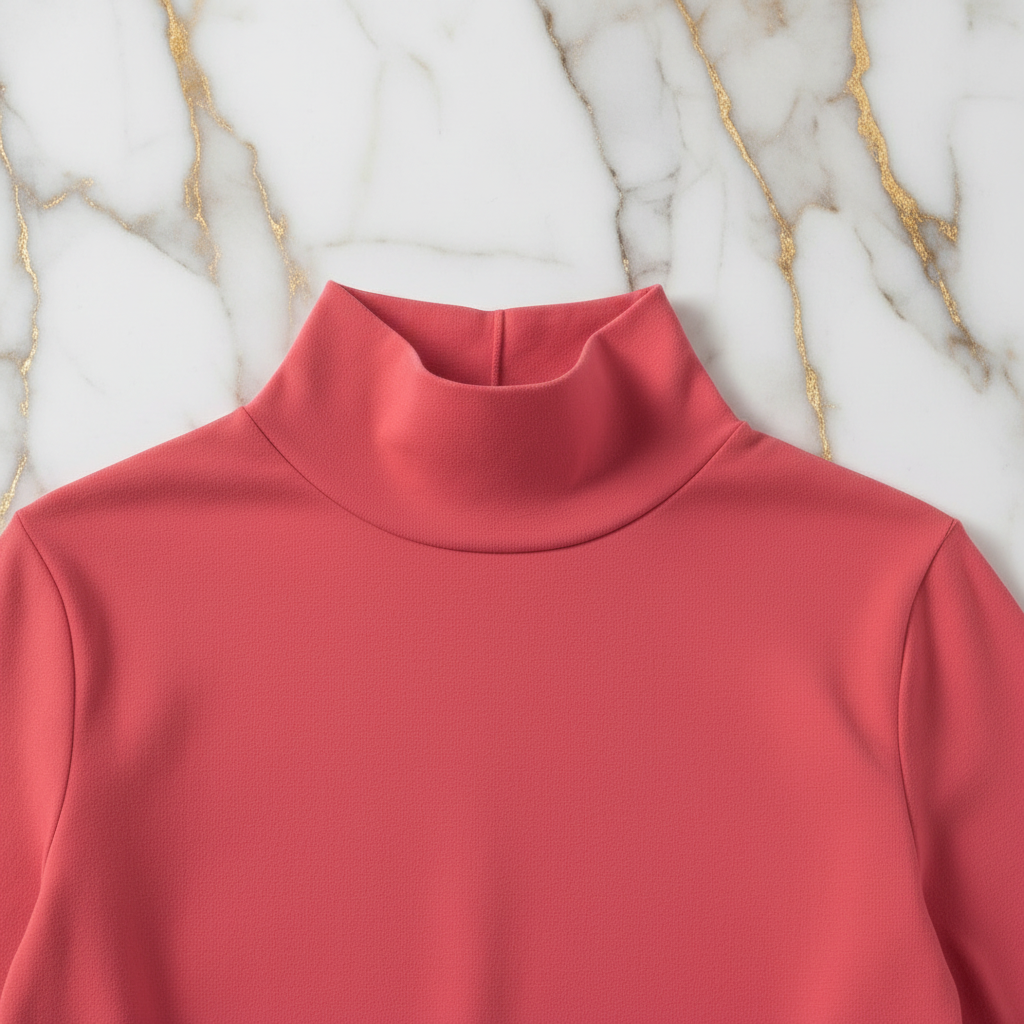 Turtleneck Sweater Collar Detail