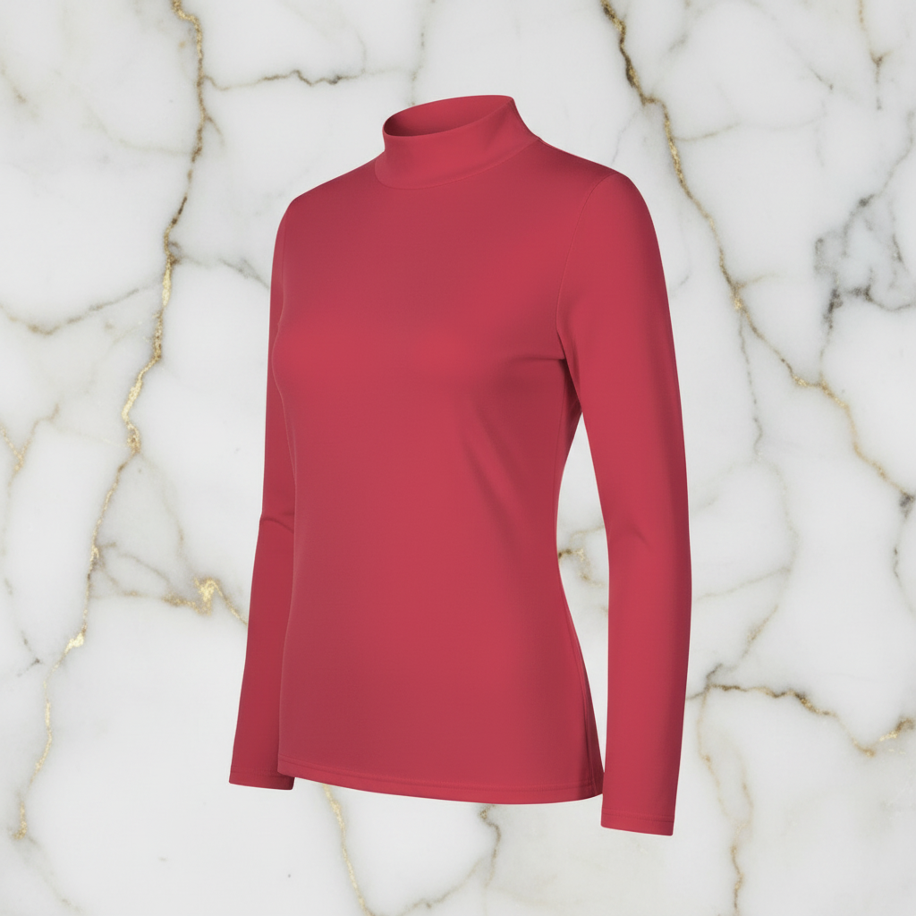 Turtleneck Sweater Three-Quarter View