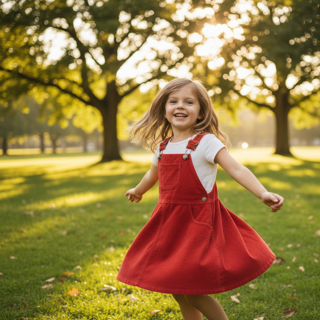 Twirling in park