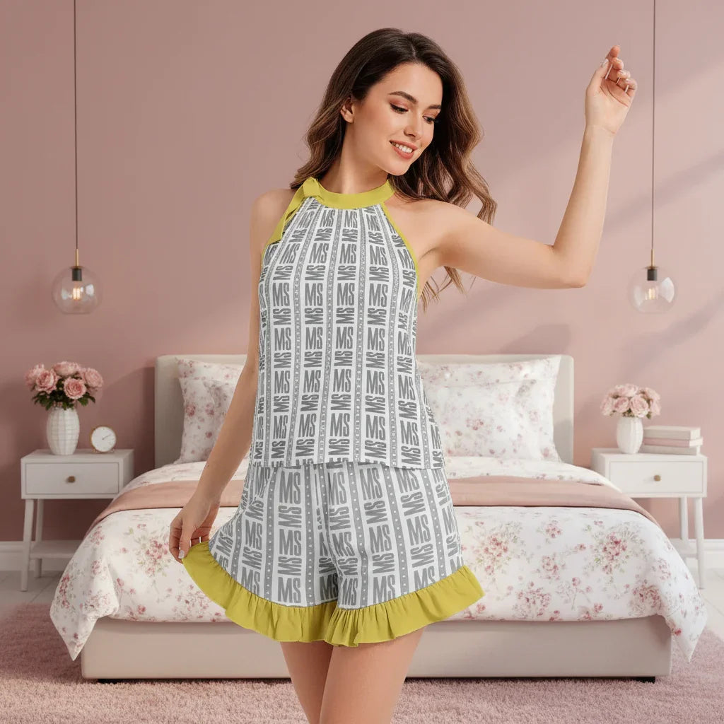 Twirling pose with floral decor