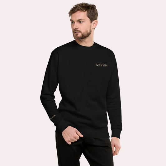 Essential Men Comfort Premium Black Sweatshirt