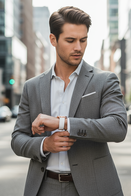 Urban setting with natural sunlight