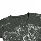 V-Neck Detail White Background