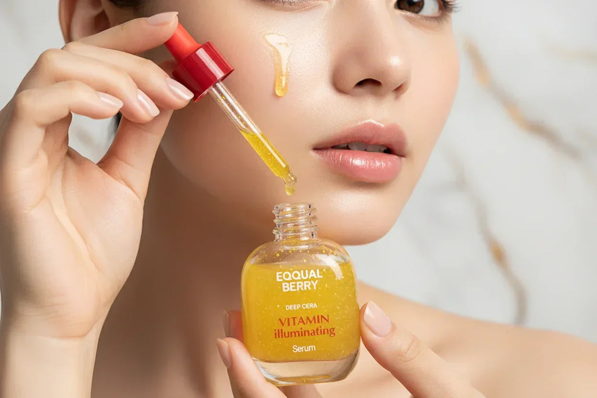 سيروم VITAMIN - تطبيق على الخد