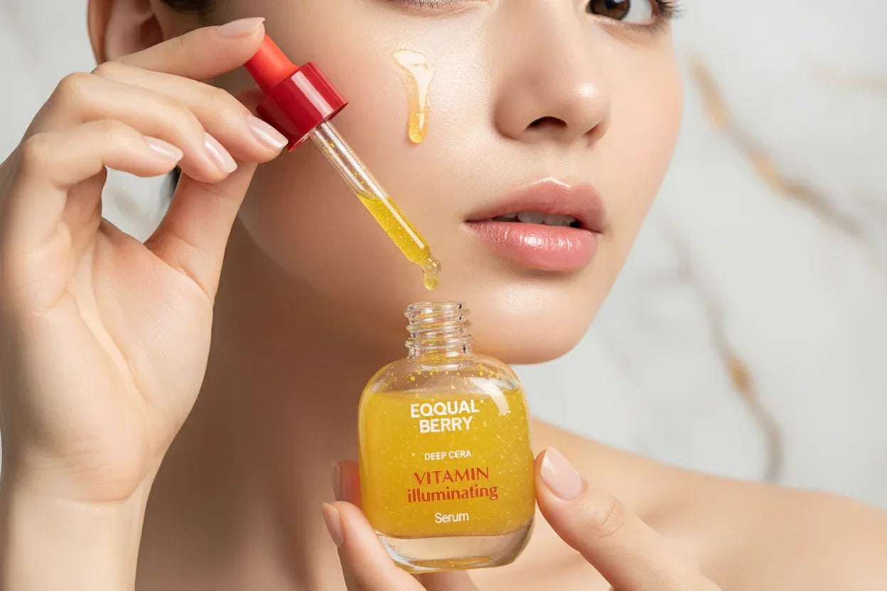 سيروم VITAMIN - تطبيق على الخد