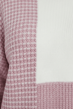 Waffle knit texture detail
