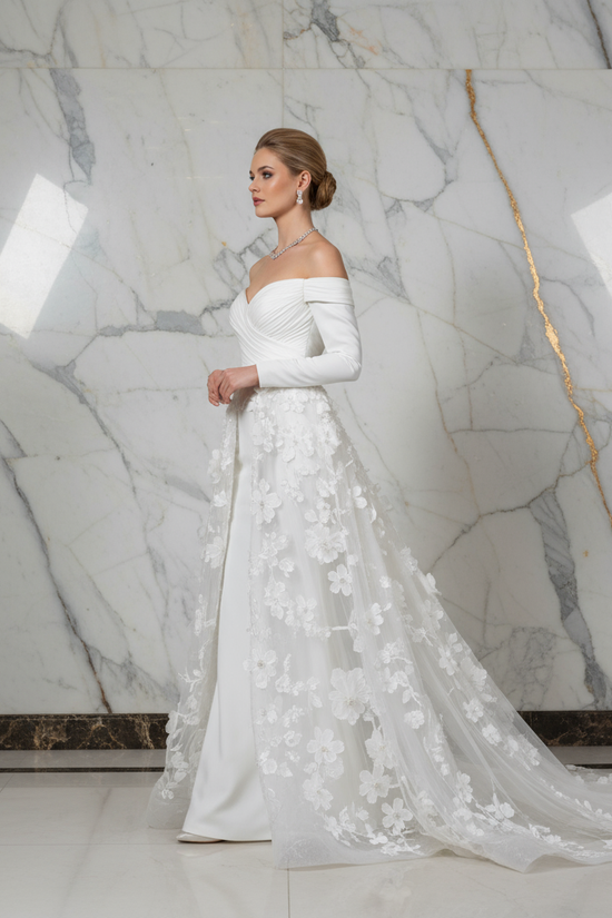 Walking gracefully - White gown