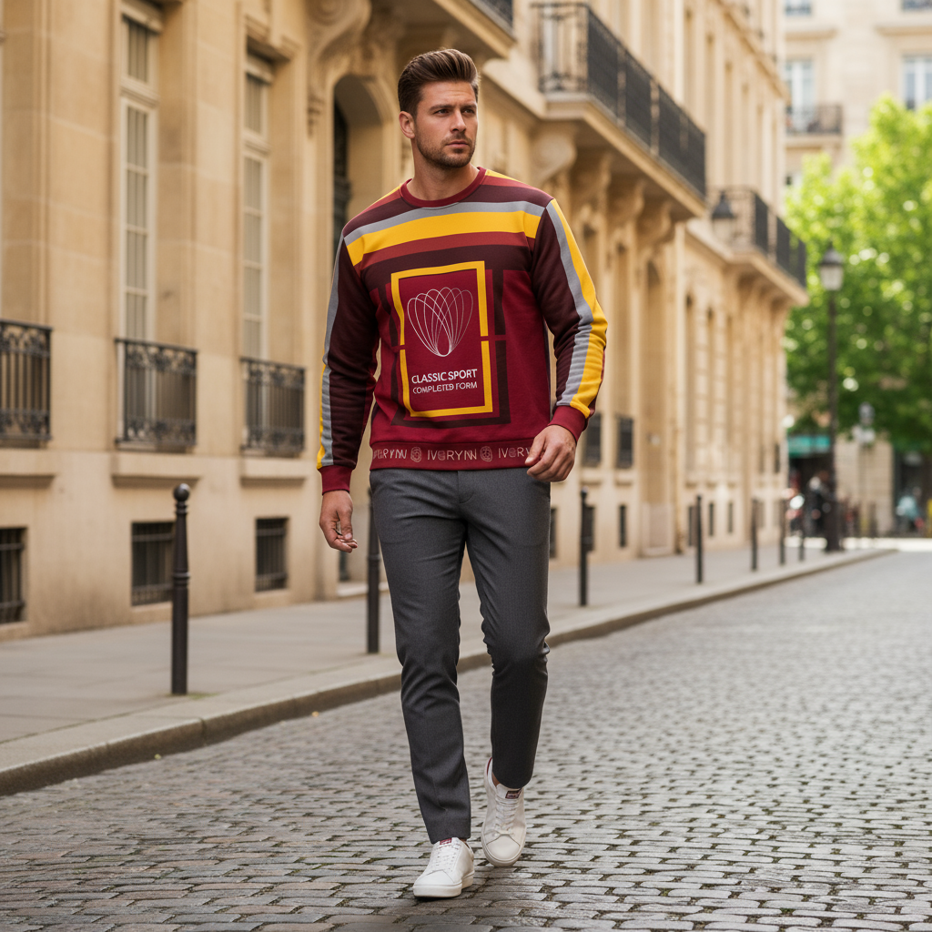 Walking on European street