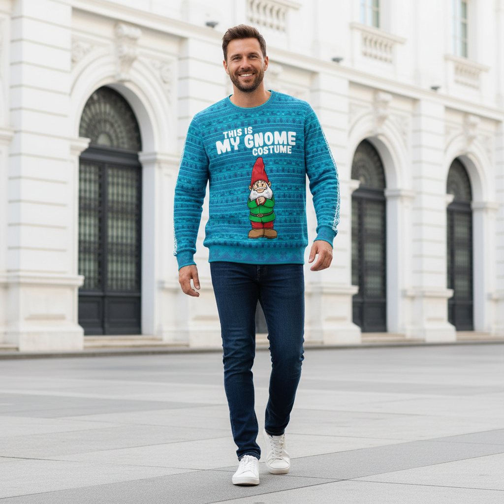 Walking pose near facade