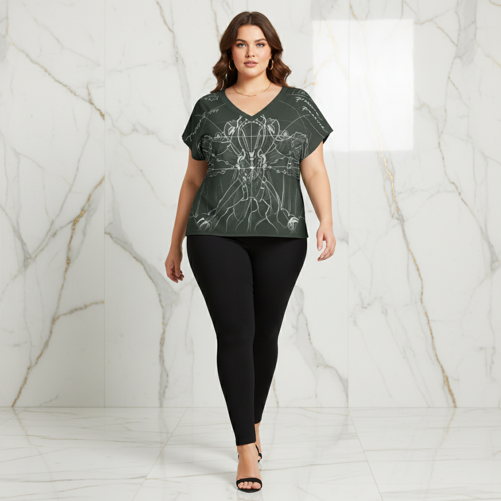 Walking Pose with Black Leggings