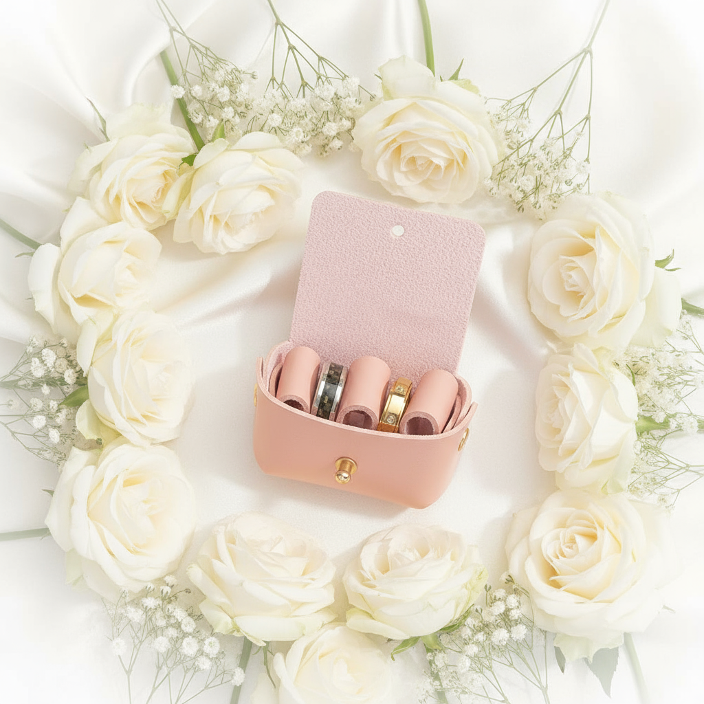 Wedding Pouch with Roses