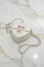 White bag - side angle portrait