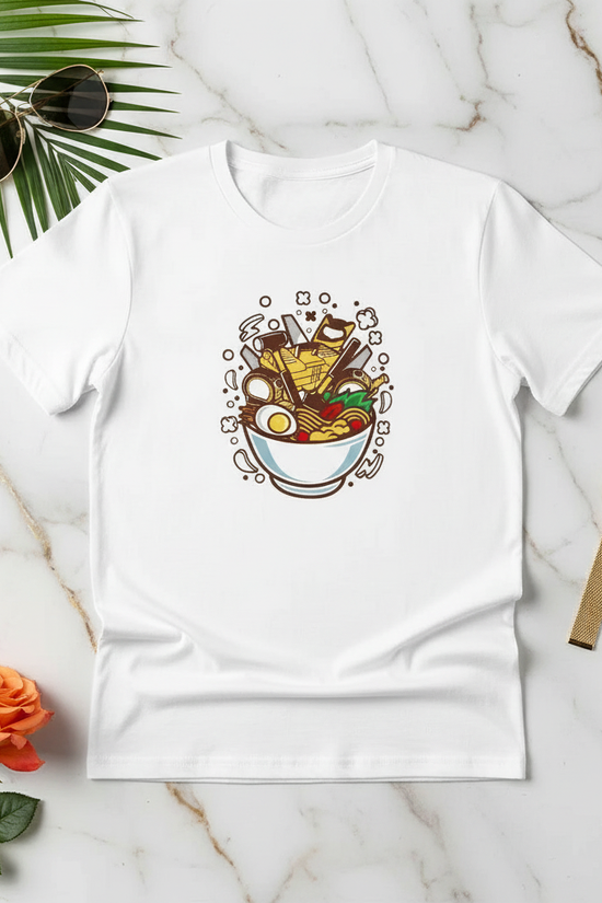 White Flat-lay with Rose