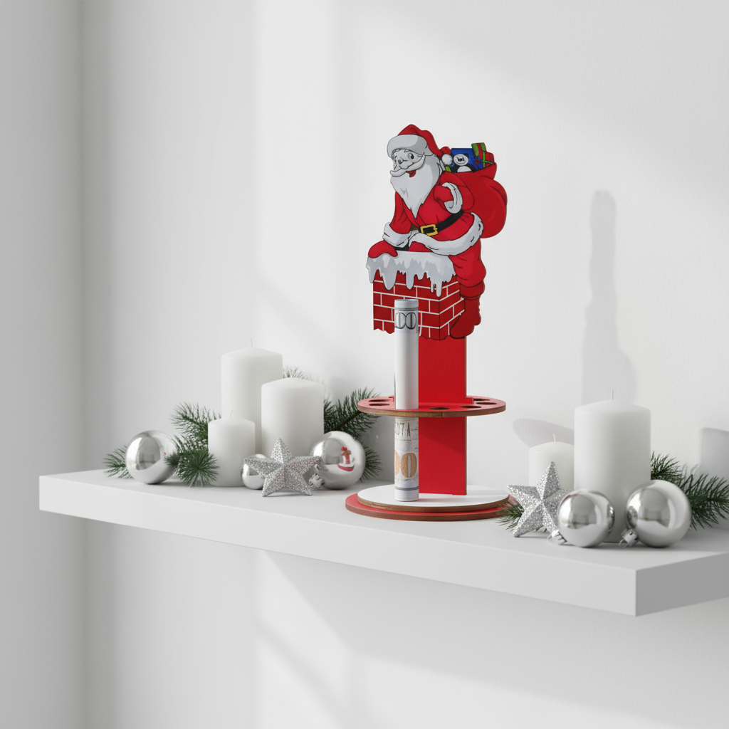 White Floating Shelf - 45° Angle