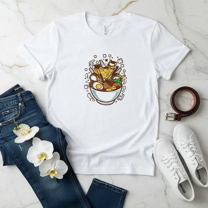 White Jeans with Orchid